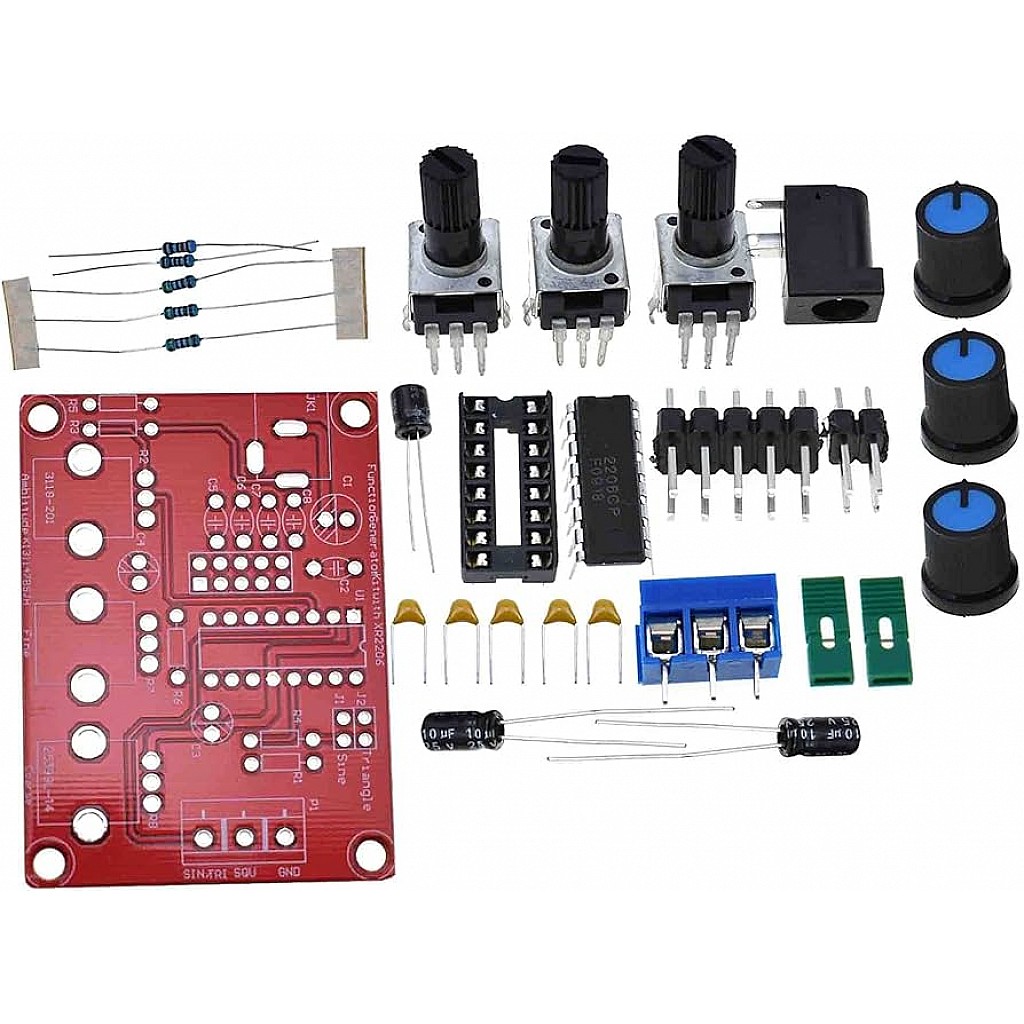 XR2206 Signal Function Generator Kits Case Sine Triangle Square 1Hz-1MHz DDS e